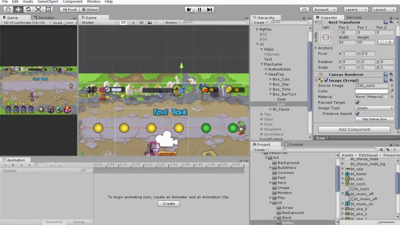 Unity 2D: UI Process Bar Icon Move