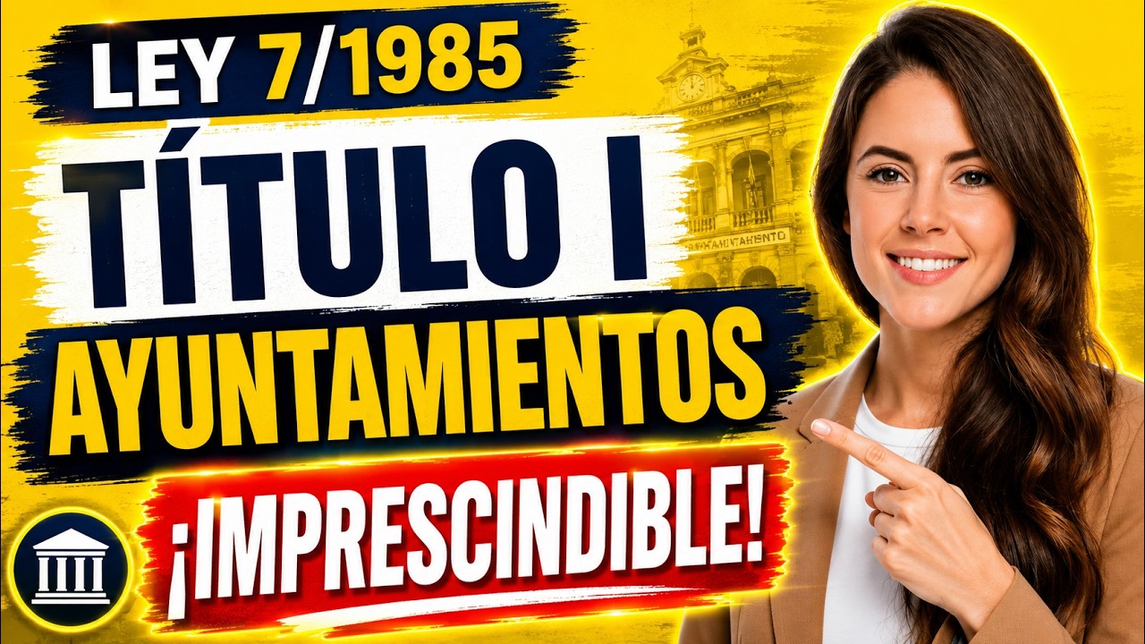 Ley 7/1985 Título I y TEST 📝| Oposición Ayuntamientos