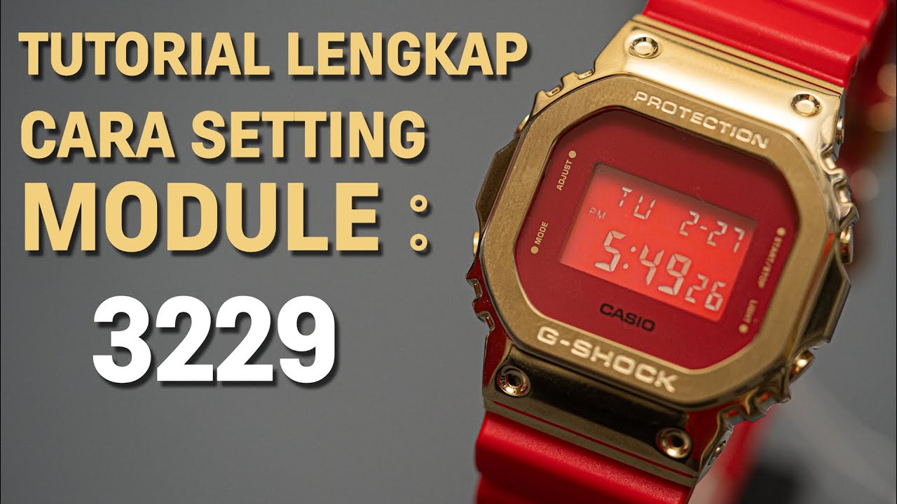 TUTORIAL LENGKAP‼️Cara Setting CASIO G-SHOCK GM-5600 MODULE 3229 (indonesia)