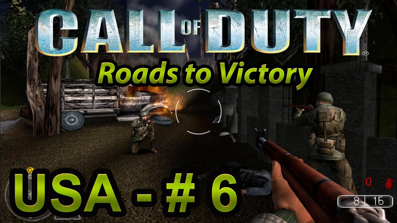 Call of Duty: Roads to Victory (PSP) - USA MISSION 6 (Walkthrough, no commentary) 1080p 60FPS