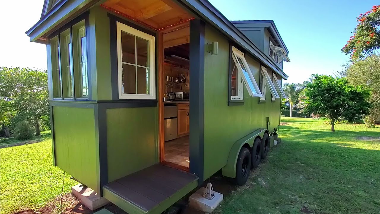 Maui Tiny House For Sale - 24' Tumbleweed - Cyprus Model with a modified floor plan