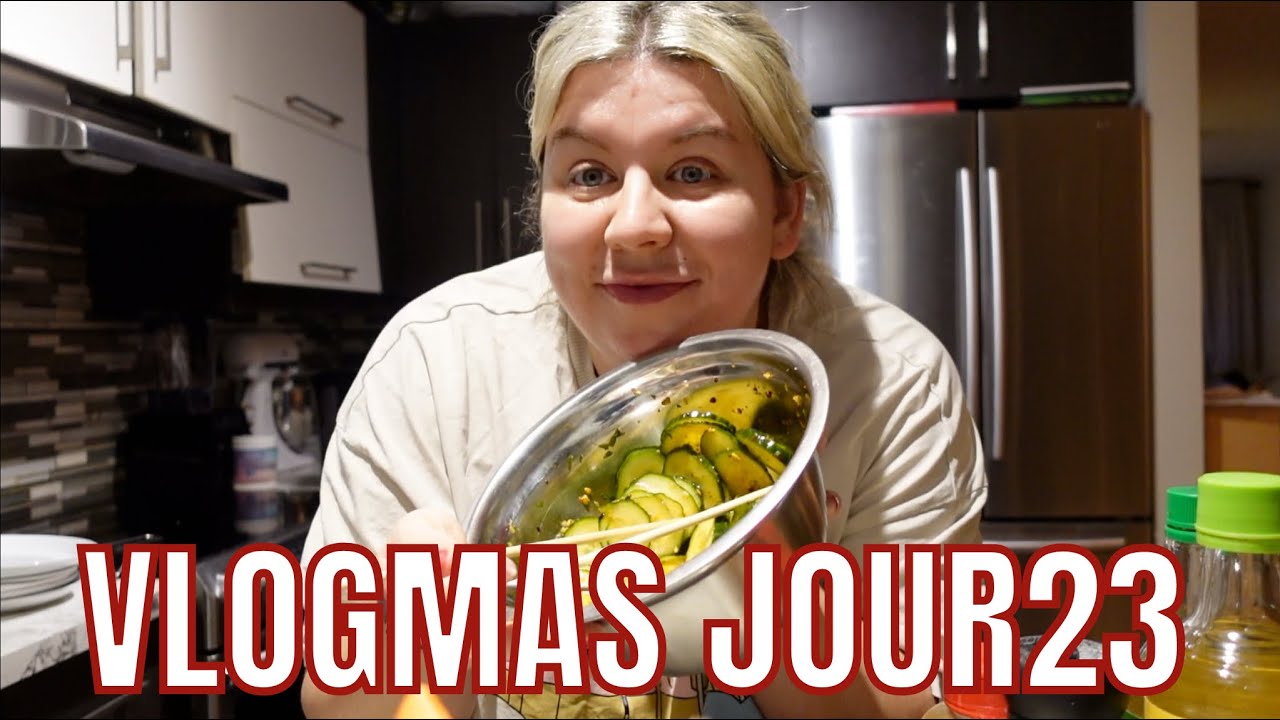 VLOGMAS JOUR23: Des objectifs pour 2026, Recette salade de concombres, Achats Dailystory