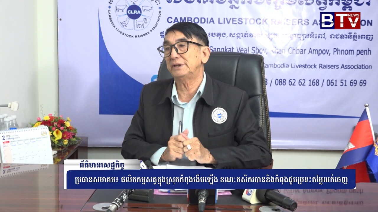 WATCH ប្រធានសមាគម៖ ផលិតកម្មសត្វក្នុងស្រុកកំពុងងើបឡើង ខណៈកសិករបាននិងកំពុងជួបប្រទះតម្លៃលក់ចេញ