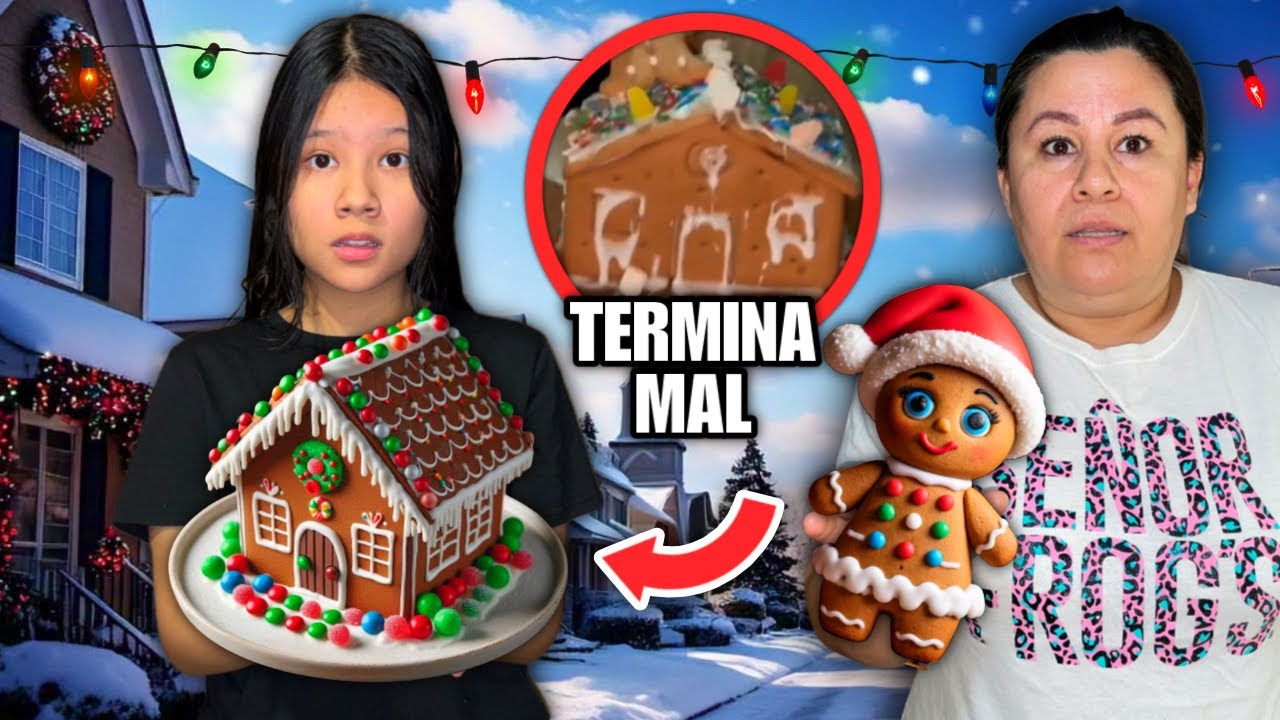 ARMAMOS UNA CASITA DE JENGIBRE NAVIDEÑA!!🏠🎄*termina mal*| Regina MH