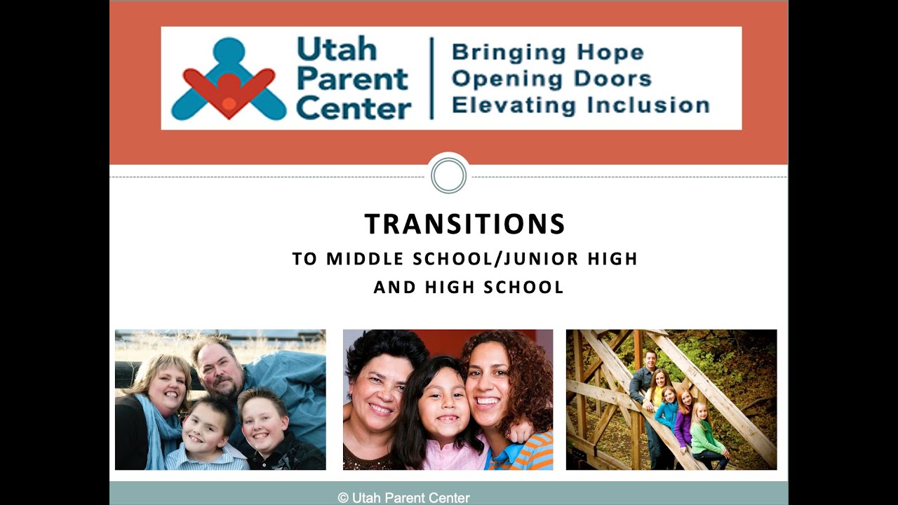 Transition from Elementary to Middle School, Middle School to High School - Alpine School District