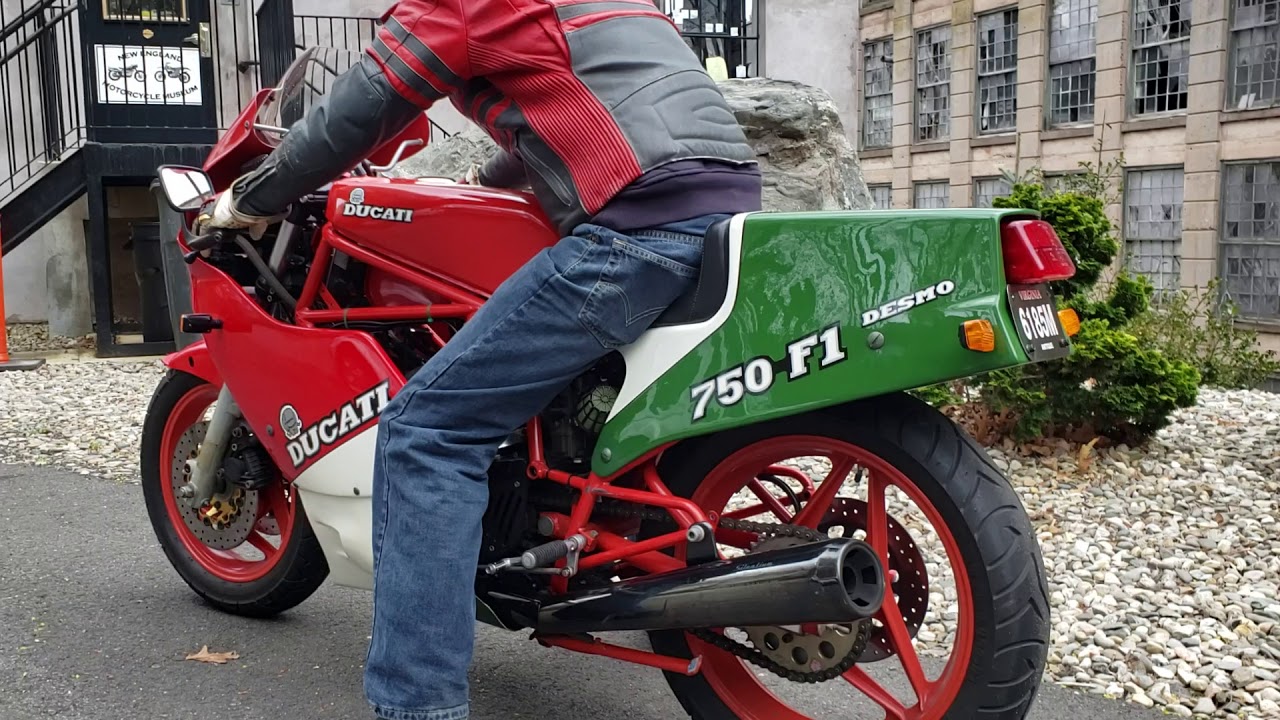 1986 DUCATI F1 750 DESMO RUNNING SOUND
