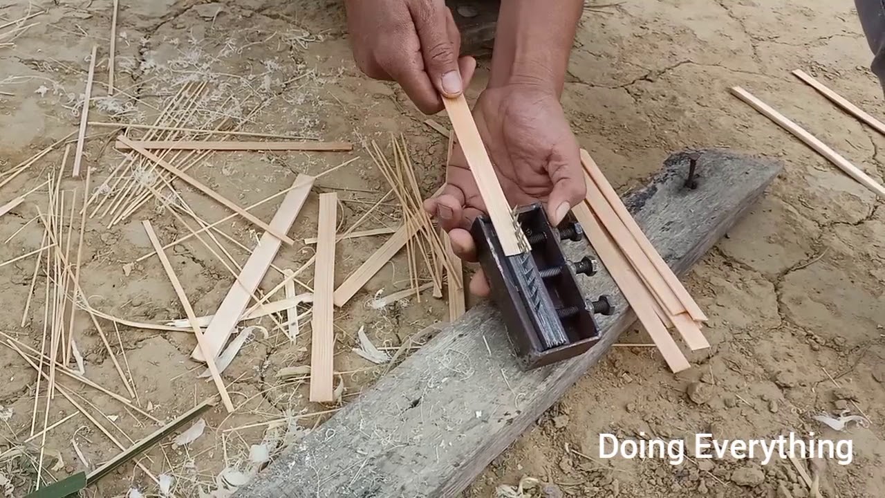 Agarbatti Square bamboo stick making device. Just testing whether it is working perfectly or not.