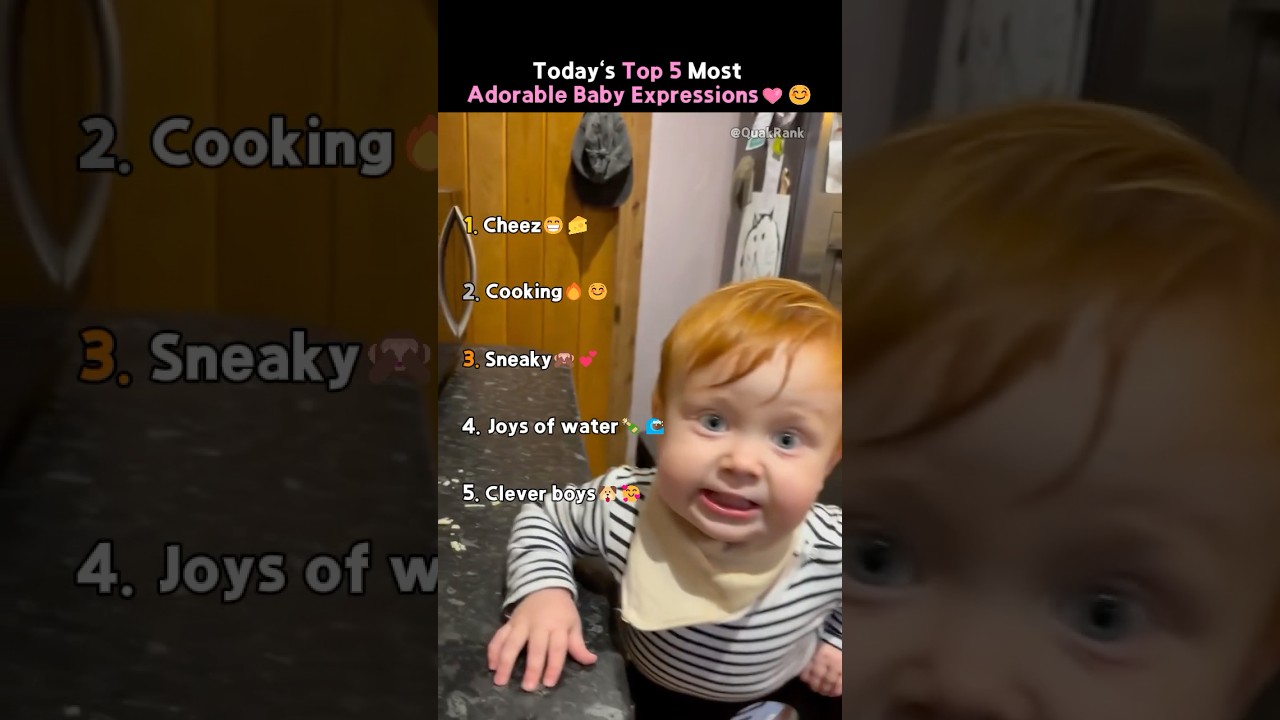 He Loves Cheese!🧀☺️❤️ Top 5 Most Adorable Baby Expressions!