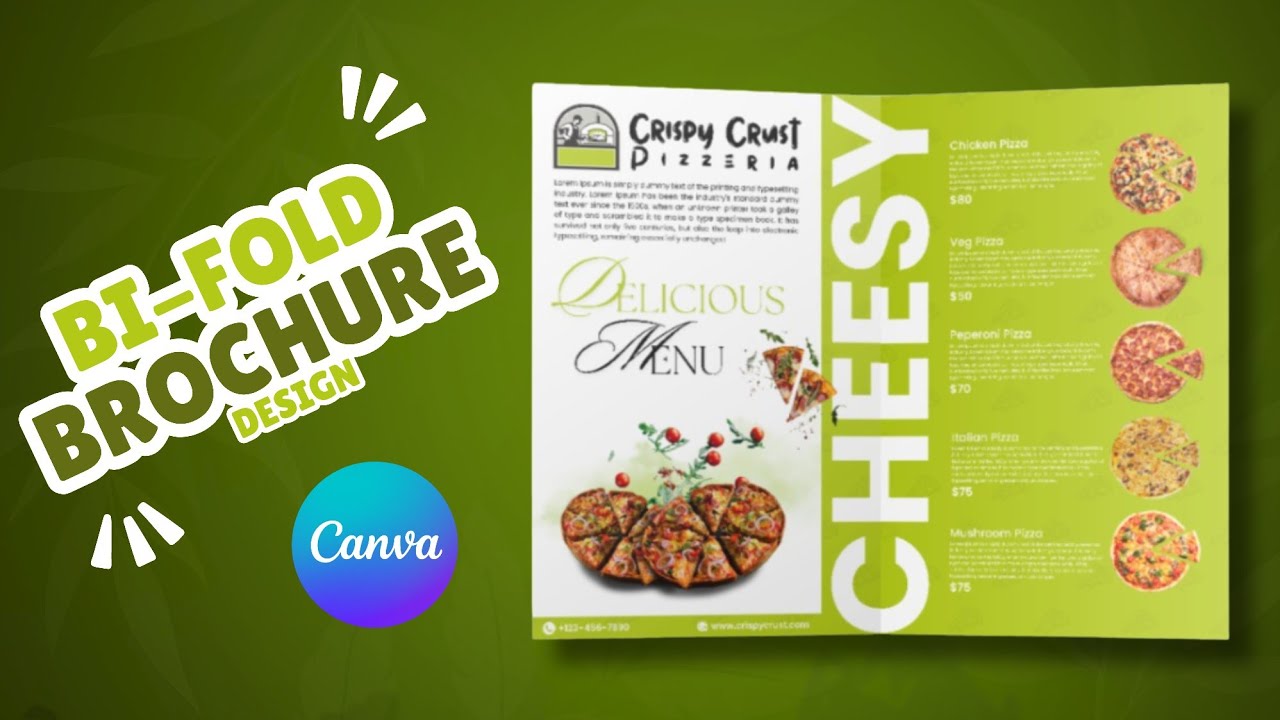 How to make a Bi-fold Brochure in Canva | Brochure Design