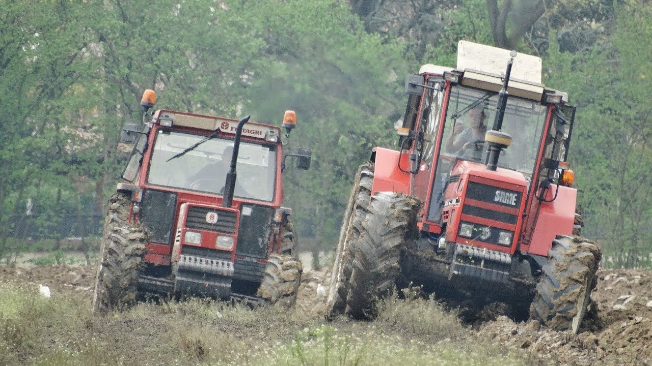 Same Laser 110 + Fiatagri 100-90 | Plowing