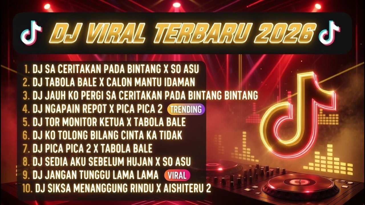 DJ TIKTOK TERBARU 2026🎵DJ AISHITERU 2 - SIKSA MENANGGUNG RINDU🎵DJ SA CERITAKAN PADA BINTANG X SO ASU