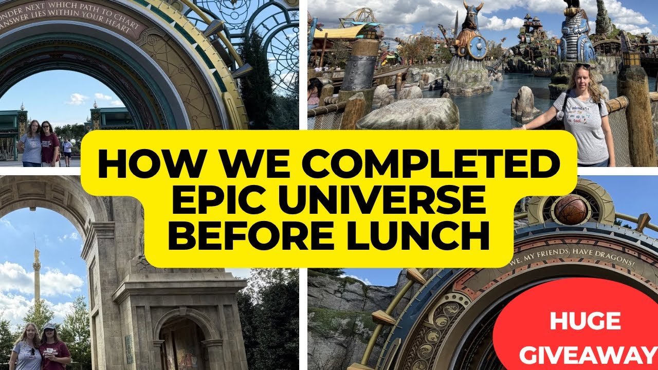 How We Rode EVERYTHING at Epic Universe BEFORE LUNCH! (+ Giveaway!)