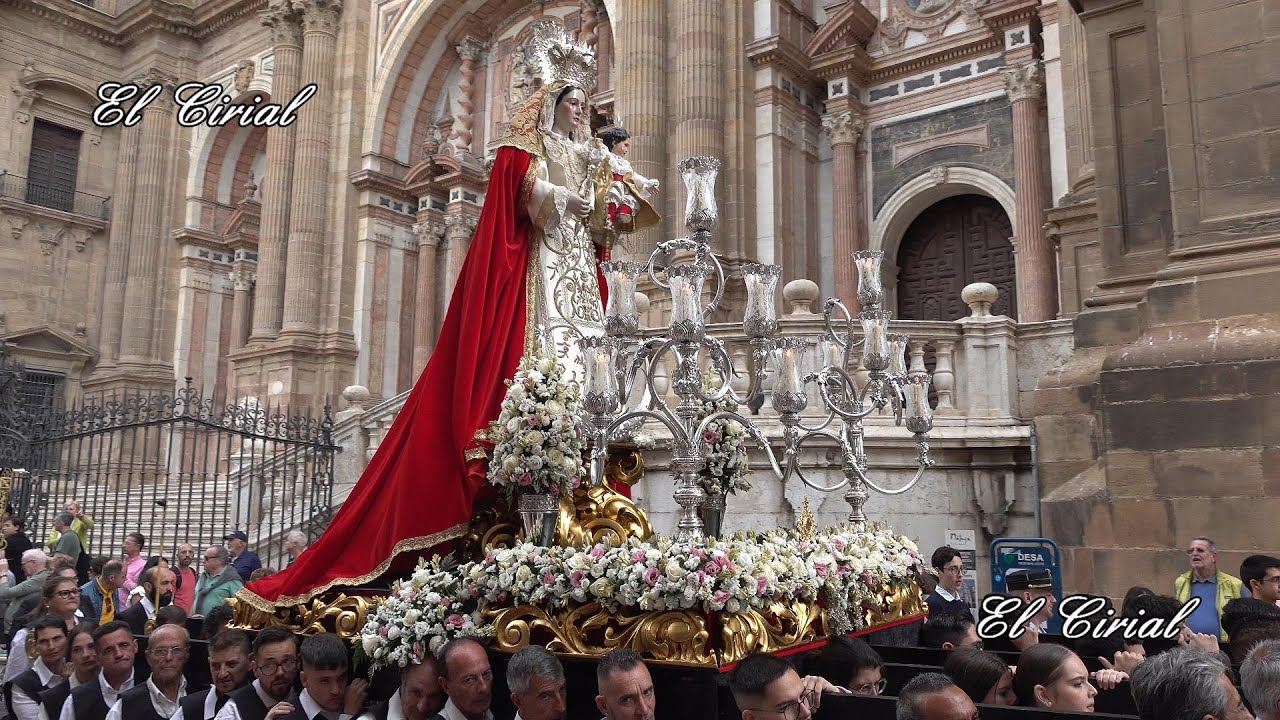 VIRGEN DEL ROSARIO DE SANTO DOMINGO MALAGA 2023 REGRESO A LA IGLESIA DE SANTO DOMINGO 4K