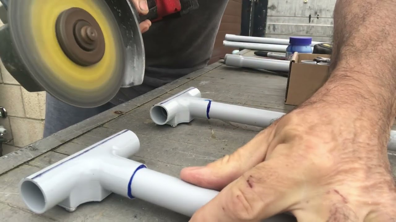 DIY PVC framed tarp Tunnel tent for on boat camping part 1
