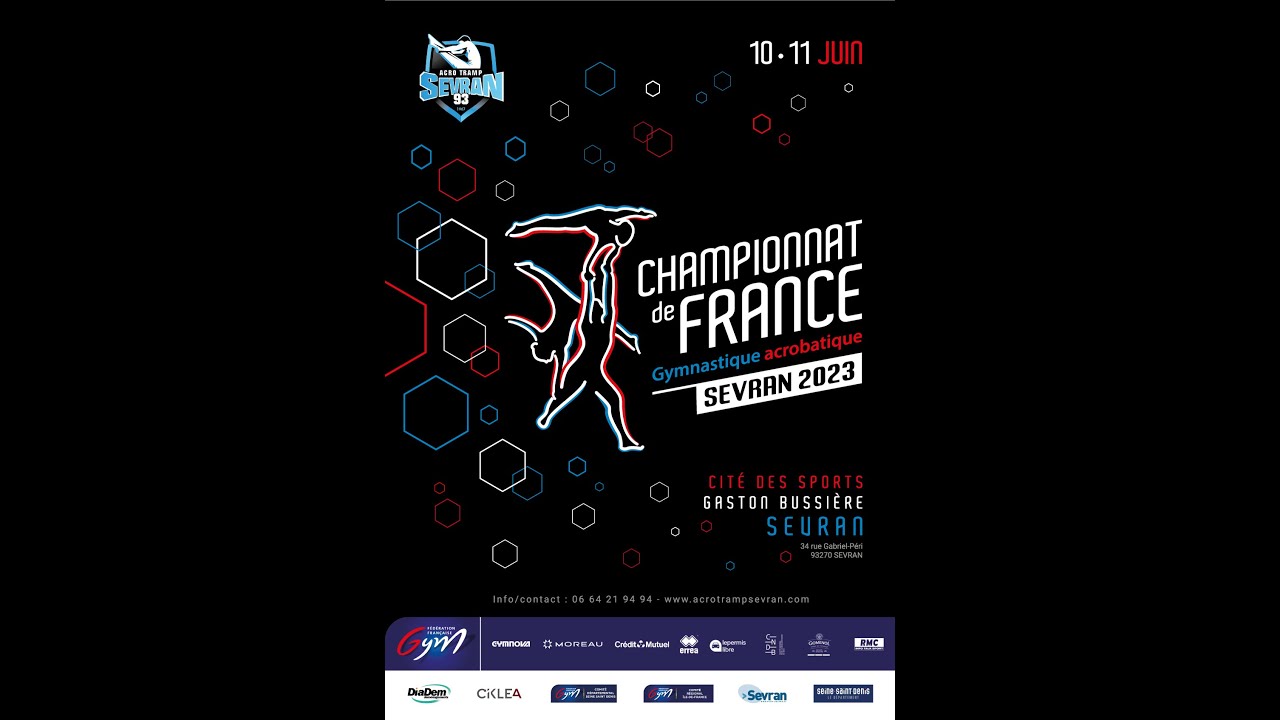 Le CPBTSA à Sevran pour le Championnat de France de Gymnastique acrobatique