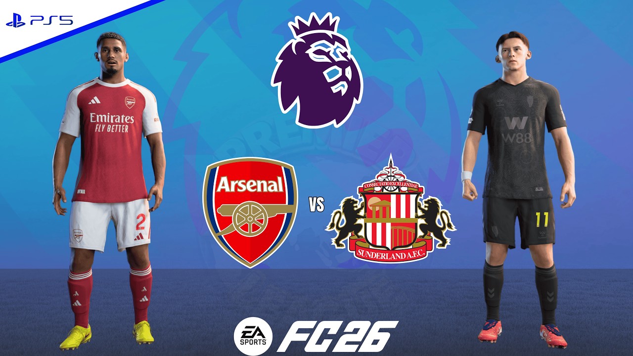 Arsenal vs Sunderland | Premier League 25/26 - Round 25 | FC 26 - PS5™[4K]