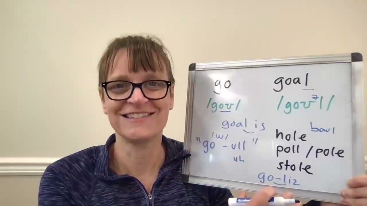 How to Pronounce Go, Goal Hole, Bowl, Stole, Pole, and other words with 