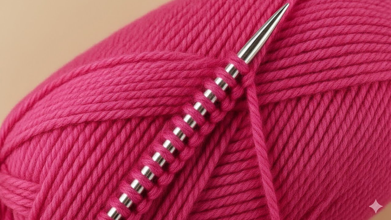 HAVE YOU EVER MADE THIS THE MOST BEAUTIFUL 🩷 AND EASIEST QUICK KNITTING STITCH?