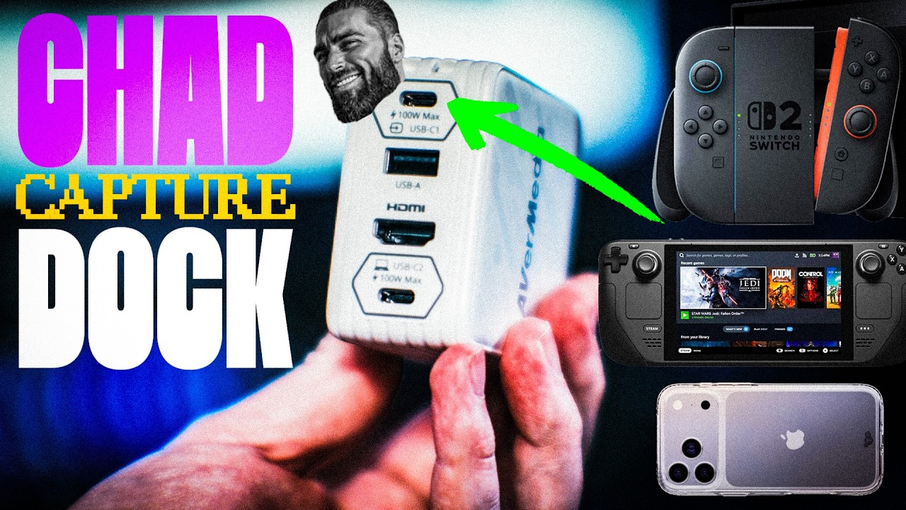 Ta stacja dokująca ładuje 2 urządzenia i ŁADOWARKA do Switch 2, Steam Deck, iPhone'a i innych!