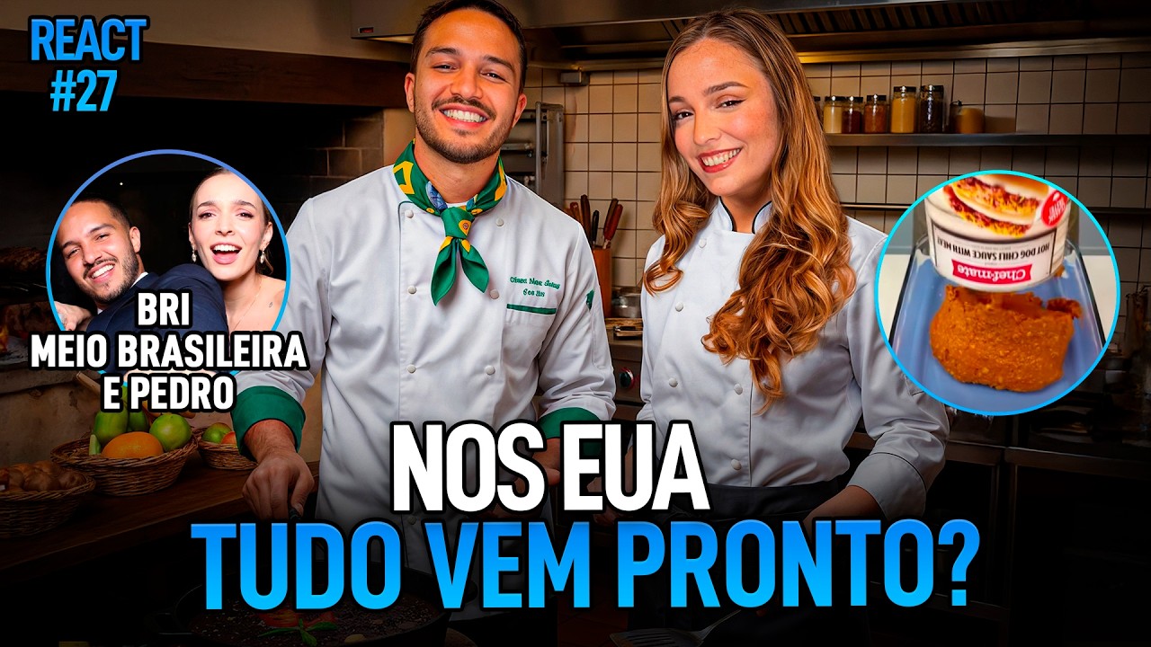 REACT #27 | AMERICANA (BRI MEIO BRASILEIRA) REAGE A COMIDAS ENLATADAS DOS ESTADOS UNIDOS | #ACHISMOS