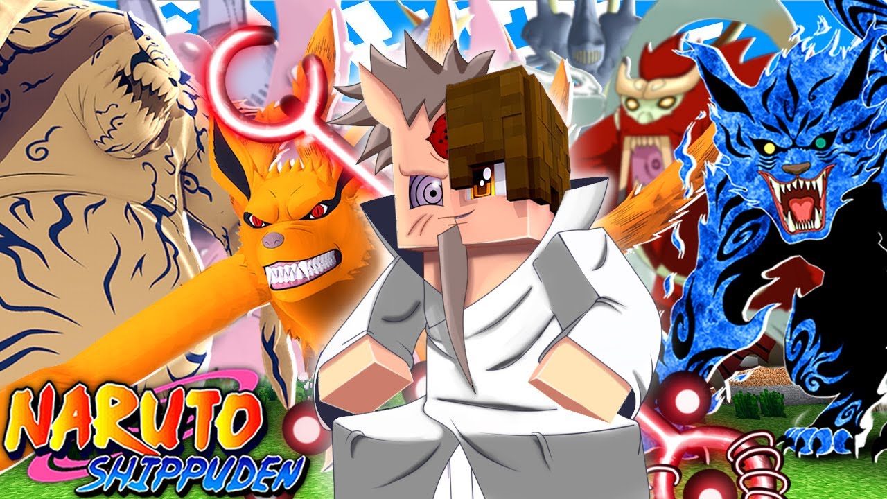 Minecraft Naruto : TROLLEI TODAS as BIJUU ( BESTA de CAUDA ) FINGINDO ser o HAGOROMO !
