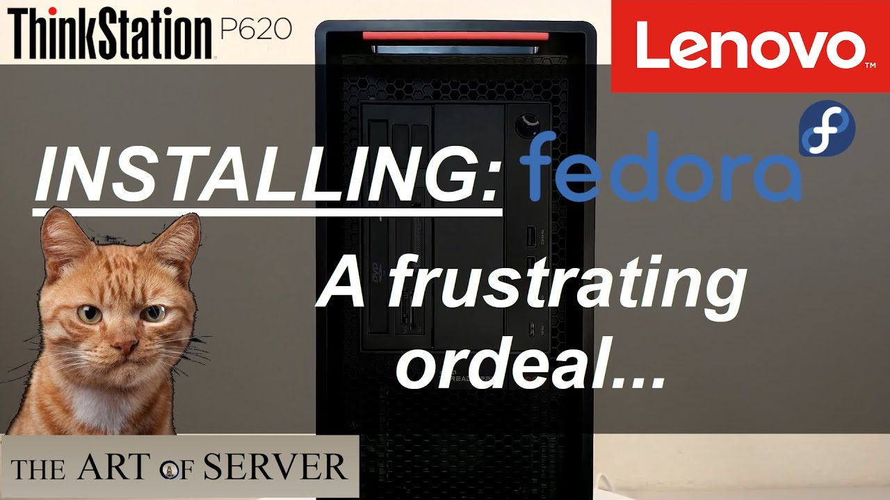Lenovo ThinkStation P620 | Installing Fedora 33 Workstation Linux