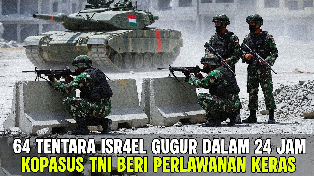 TNI MULAI BEROPRASI DI GAZA‼️64 TENTARA ISRAEL KEWALAHAN DI ZONA MERAH