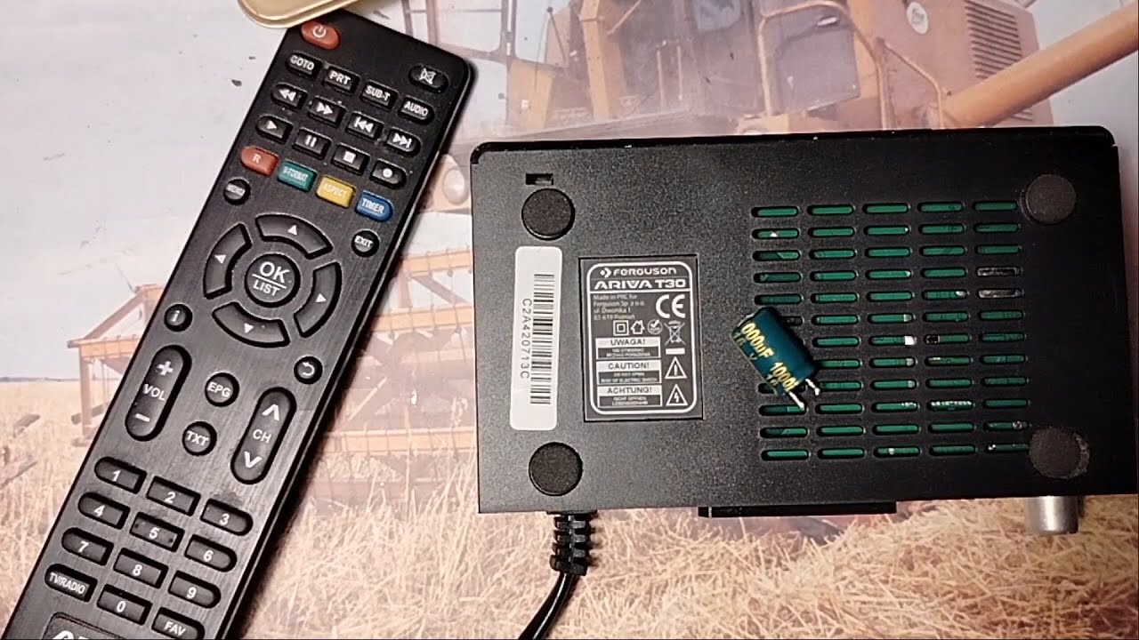 Naprawa dekodera DVB-T2 HEVC Ferguson Ariva T30