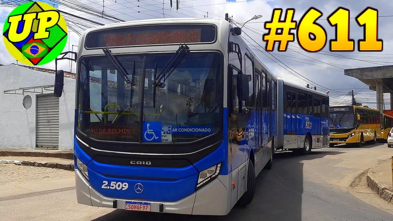 #611 Saída do Ti Camaragibe - Movimentação intensa de ônibus e BRTs na cidade de Camaragibe