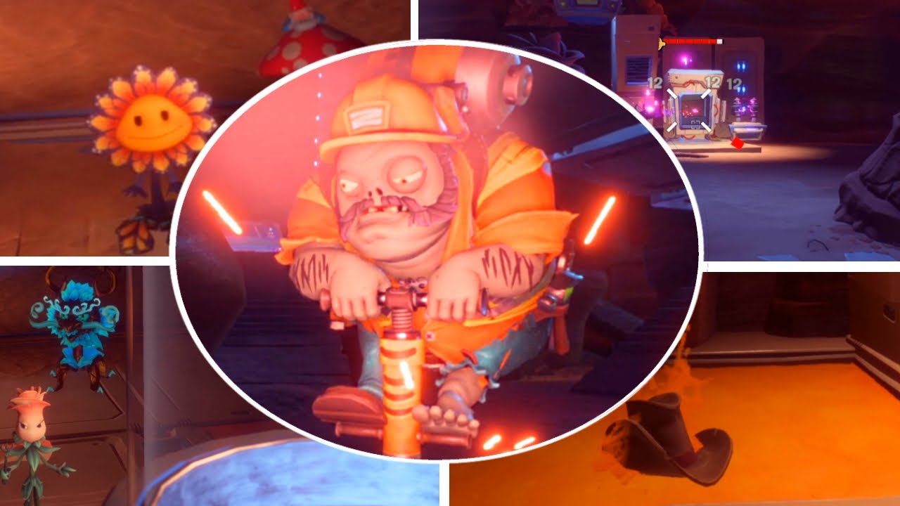 4 PLAYERS vs EVIL ENGINEER - Plants vs Zombies Battle For Neighborville Multiplayer Mount Steep Boss