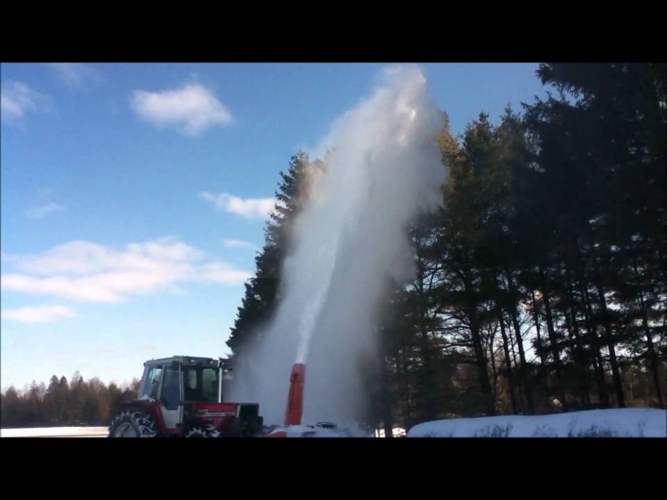 Front mount snow blower