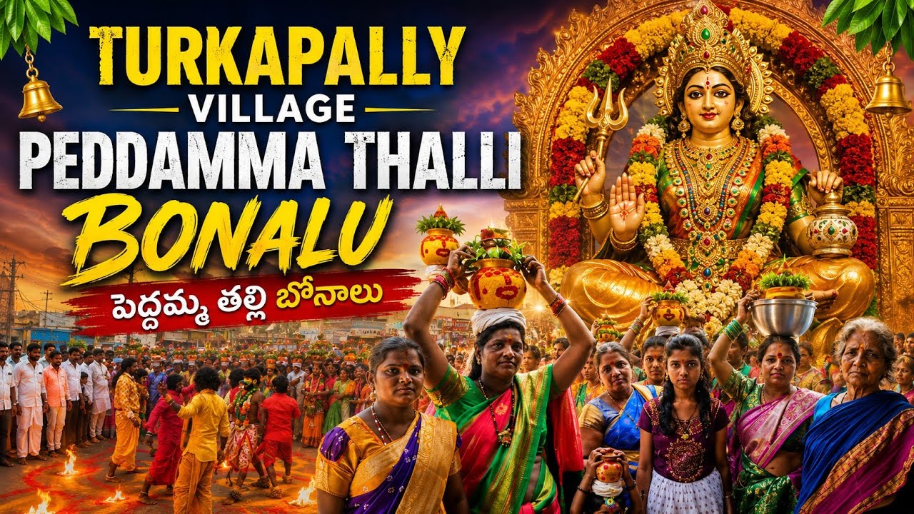 Peddamma Thalli Bonala | Jathara | 2026 | Turkapally | Village Bonalu | Only Mudiraj Ammavaru |