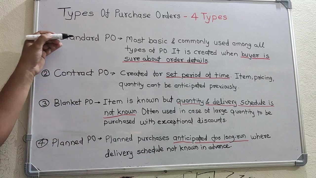 Types Of Purchase Orders#account #accountspayable