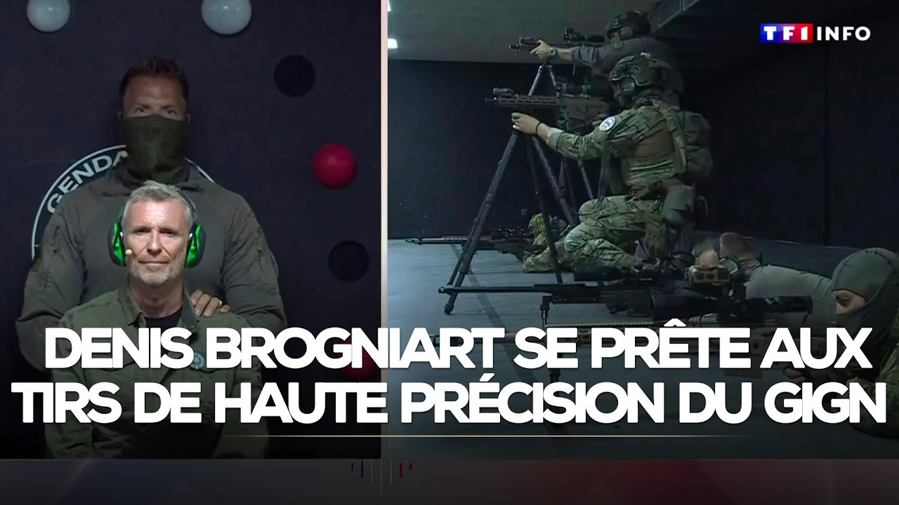 Denis Brogniart se prête aux tirs de haute précision du GIGN ! ｜TF1 INFO