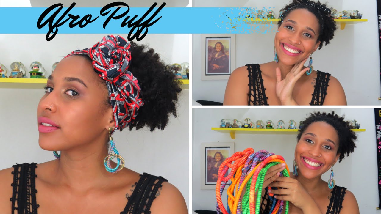 ACESSÓRIOS PRA CABELO CACHEADO| AFRO PUFF