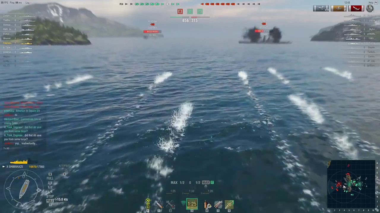 Shimakaze torps vs. Yamato