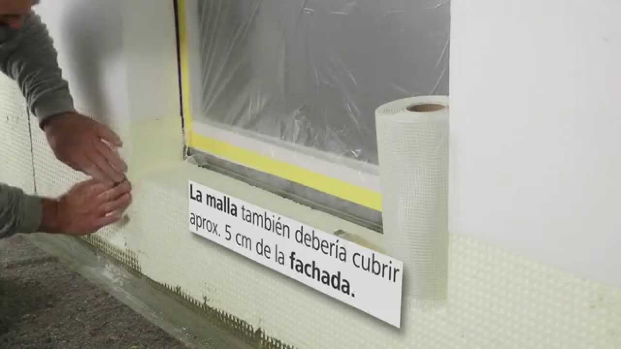 Montaje posterior de umbral de balcón vierteaguas