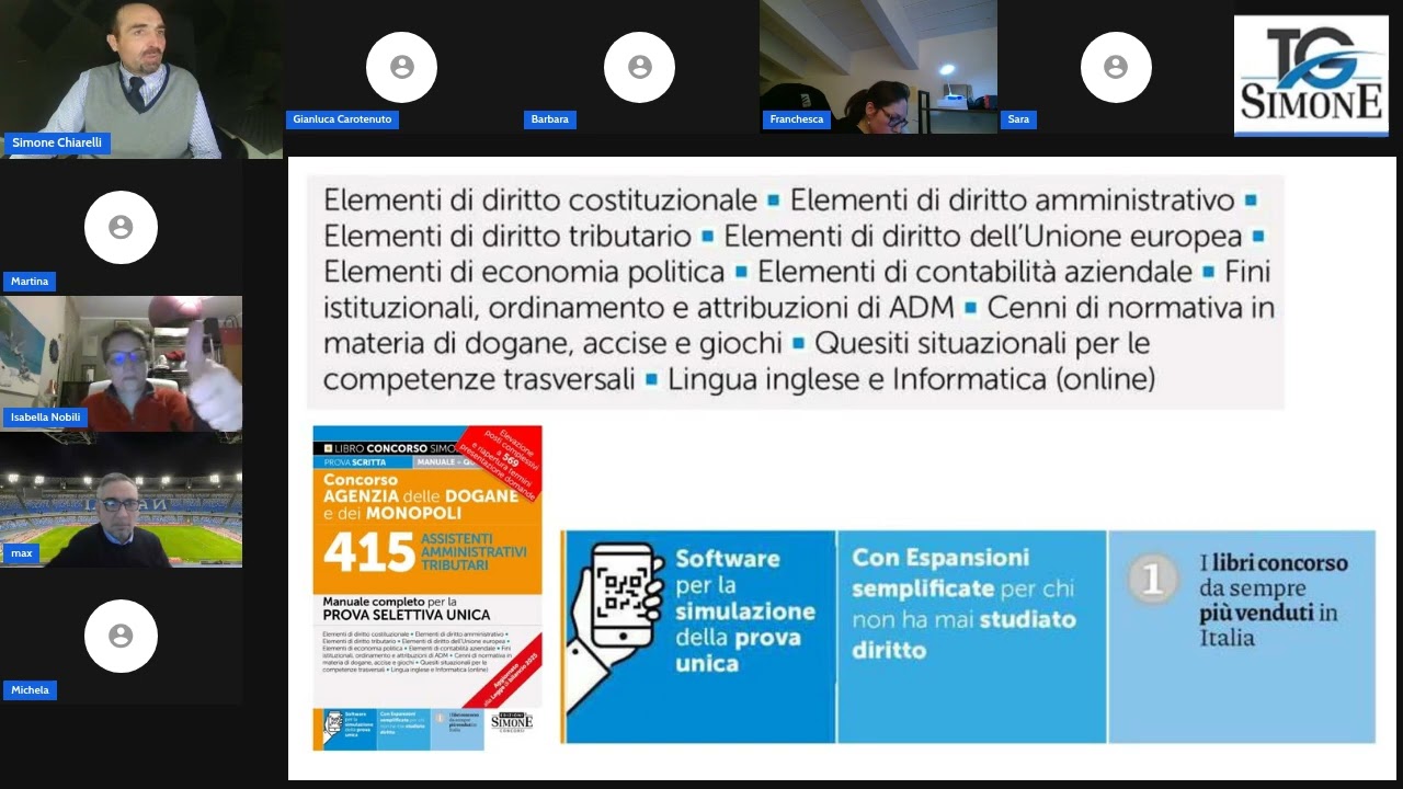 Prepariamoci con il Dr  Chiarelli ai concorsi MAECI e Agenzia delle Dogane
