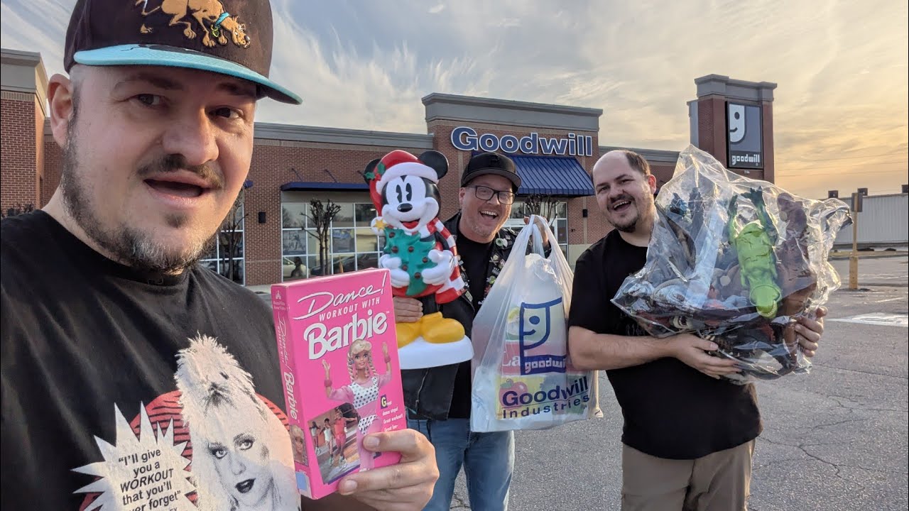 Thrifting For Movies With Retro Rest Stop And Caleb! Finding Disney VHS At Goodwill