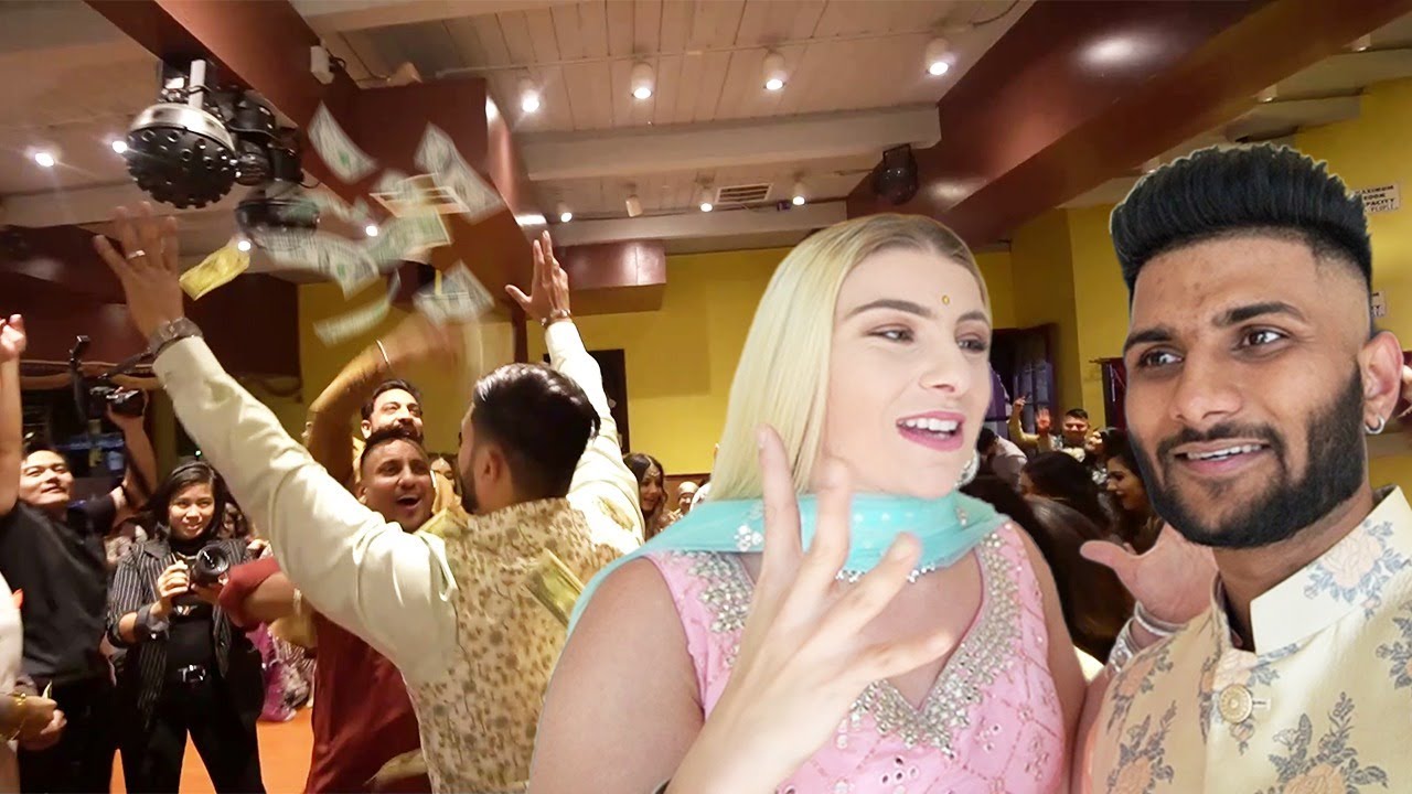 Indians Throwing Dollars at Engagement Ceremony 😮