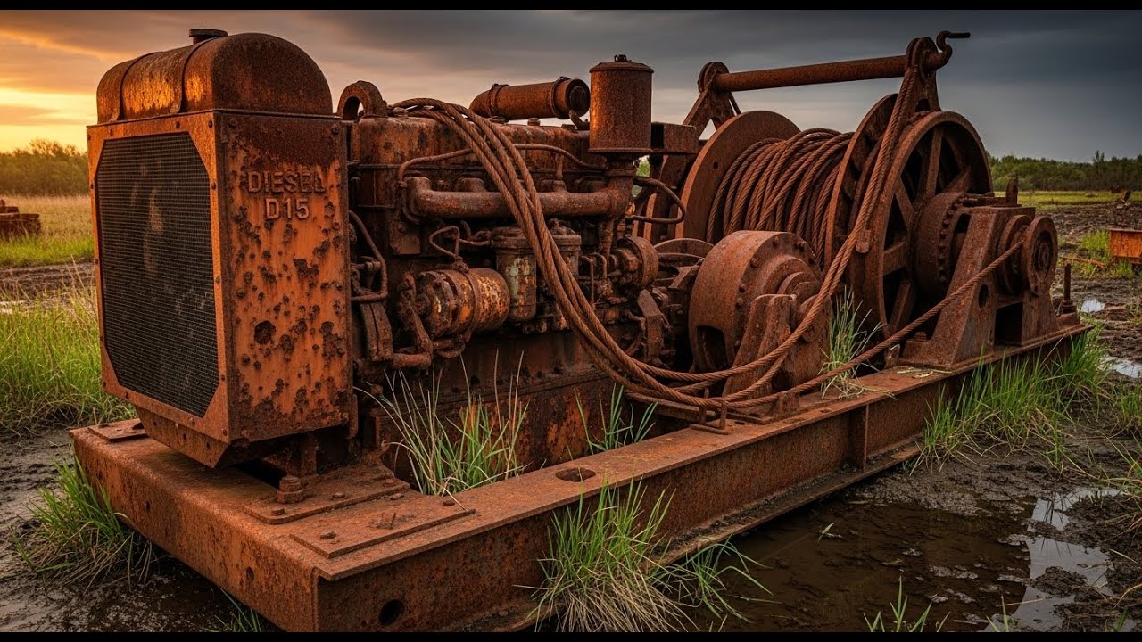 Old Winch, New Life: How Restoration Skills Saved This Heavy Machine