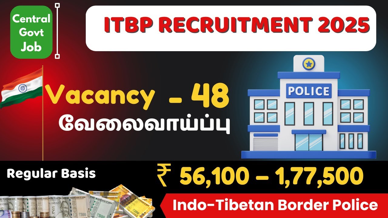 🚨 Indo-Tibetan Border Police Force (ITBP) Job Vacancies 2025 🚨Apply Now