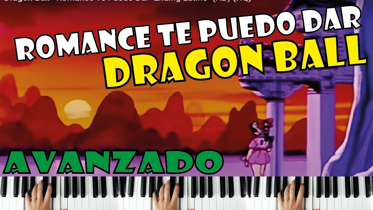 PIANO TUTORIAL | Nivel AVANZADO | Dragon Ball Ending - Romance Te Puedo Dar | Cover Piano Roll