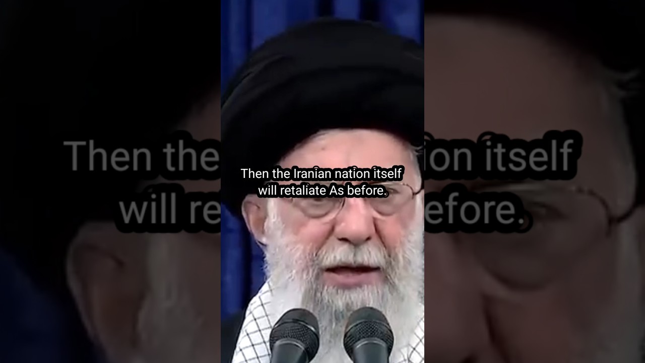 Firmly Ayatullah ali khamenei give a warning to Zionists and Us 