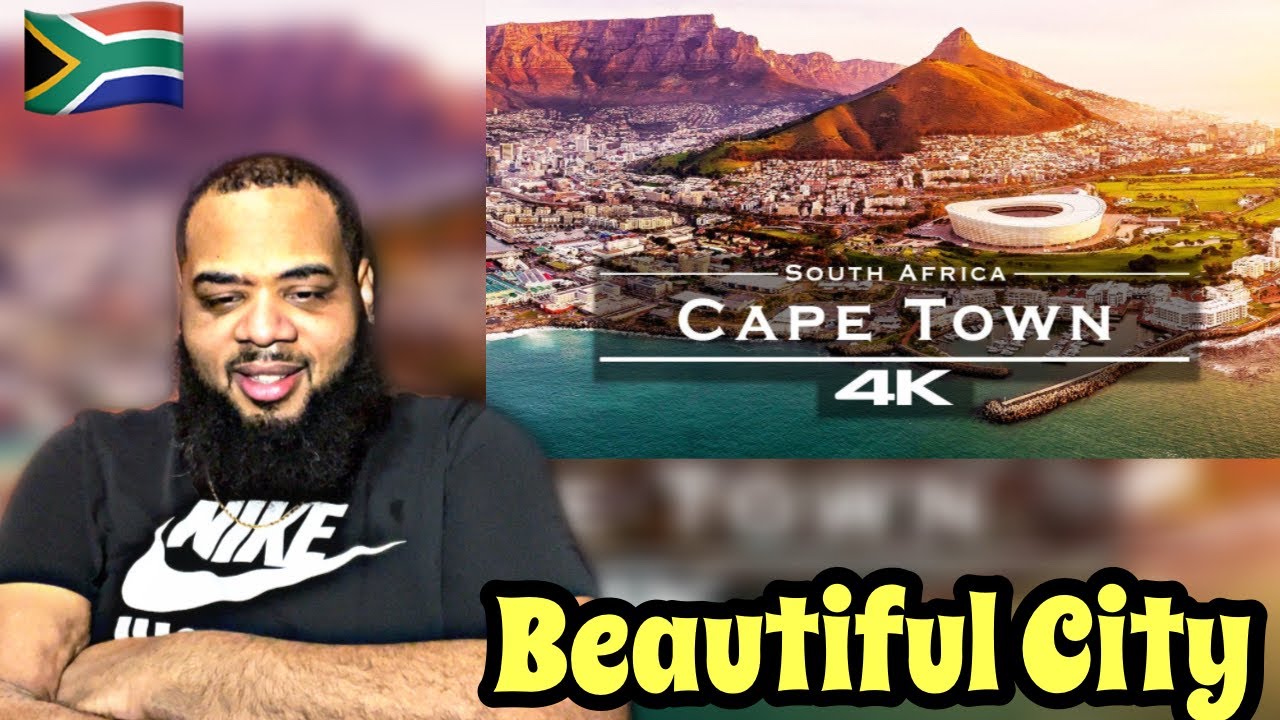 SIMPLY AMAZING | AMERICAN REACTS to Cape Town, South Africa 🇿🇦 - by drone [4K]