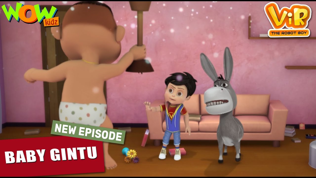 Vir The Robot Boy New Episodes | Baby Gintu | Hindi Cartoon Kahani | Wow Kidz | #spot