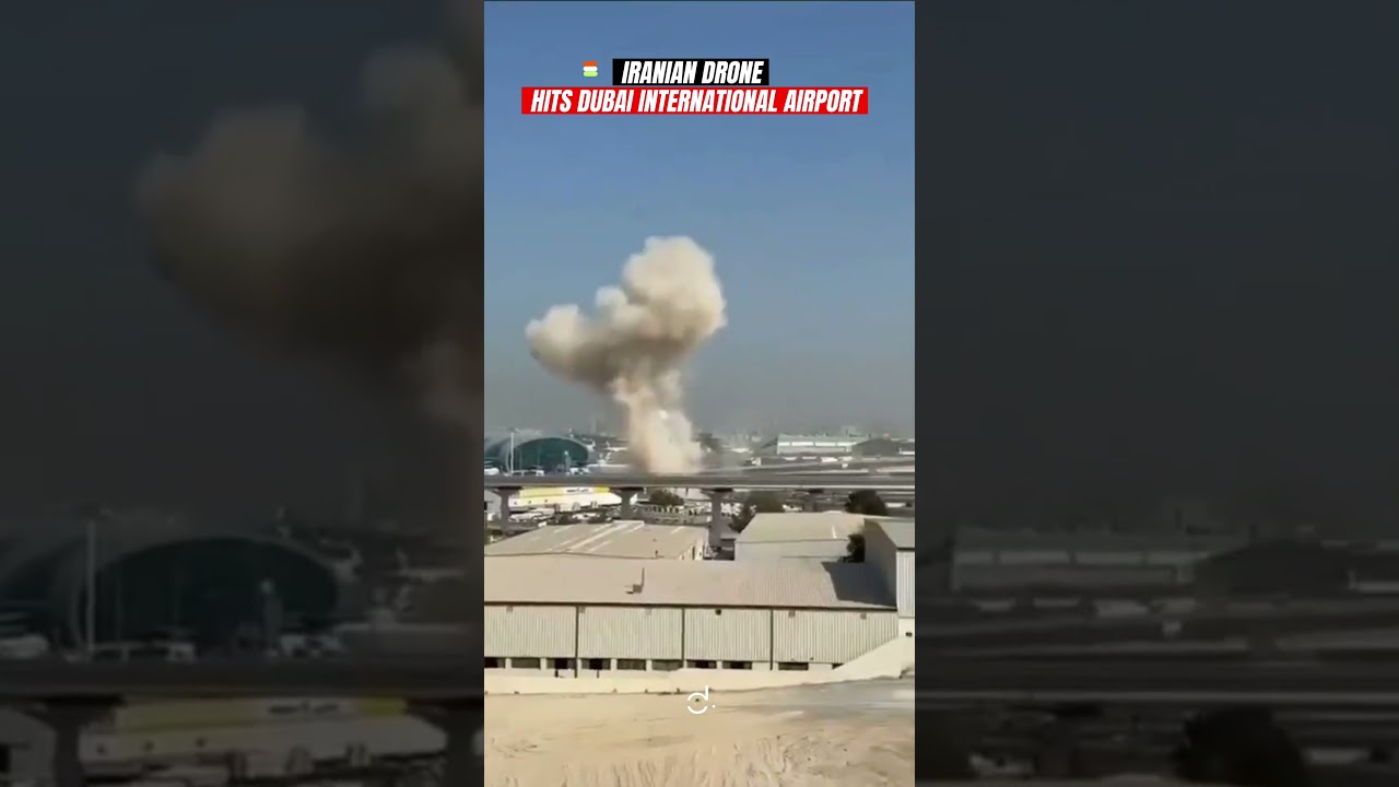Iran Drone Hits Dubai Airport!🤯 #shorts