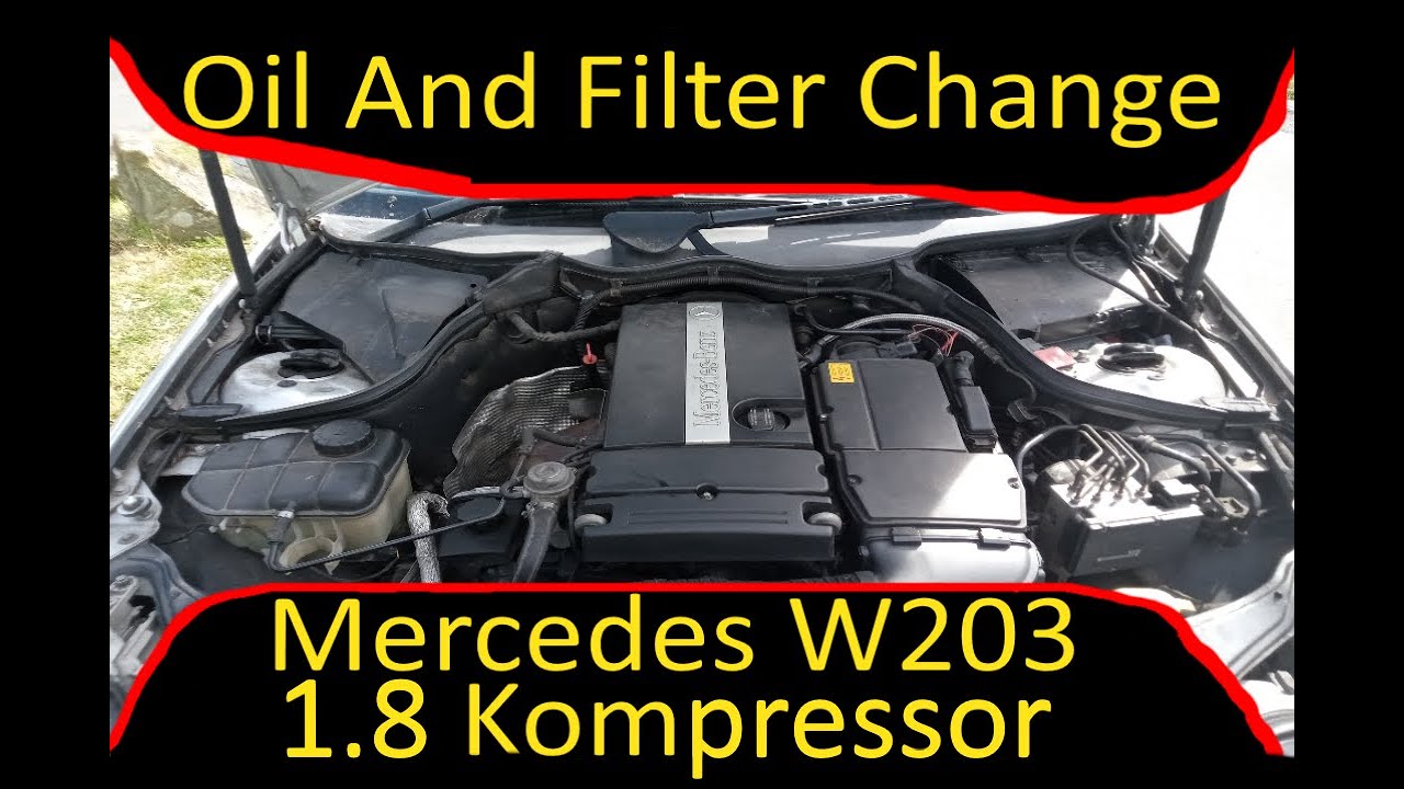 Mercedes W203 1.8 Kompressor Oil And Filter replacement
