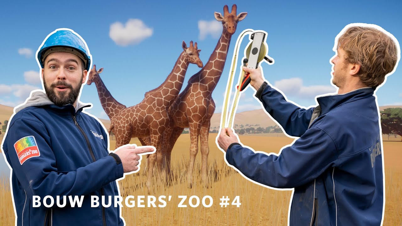 Stef en Ruub - het GROOTSTE VERBLIJF van Burgers' Zoo!🦒 - #Planet Zoo 4