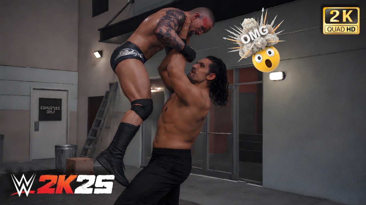 Full Match Randy Orton vs The Great Khali Basement Fight 💀 | WWE 2K25 Gameplay